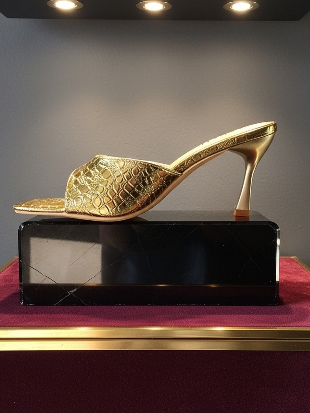 Sophia By J. Adams Gold Crocodile